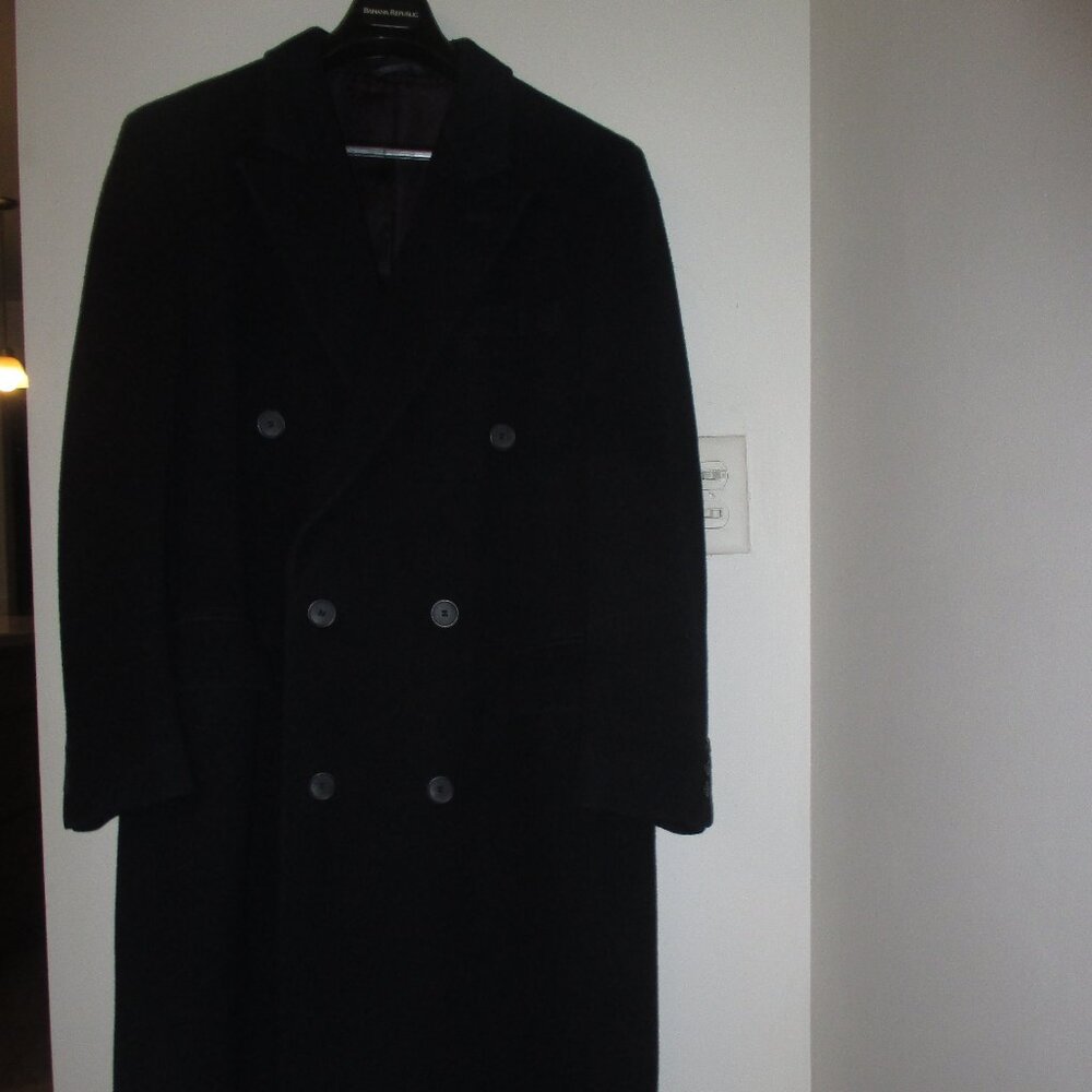 Men's full-length coat.